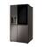 Alt View 1. LG - 23 Cu. Ft. Side-by-Side Counter-Depth Smart Refrigerator with Craft Ice - PrintProof Black Stainless Steel.