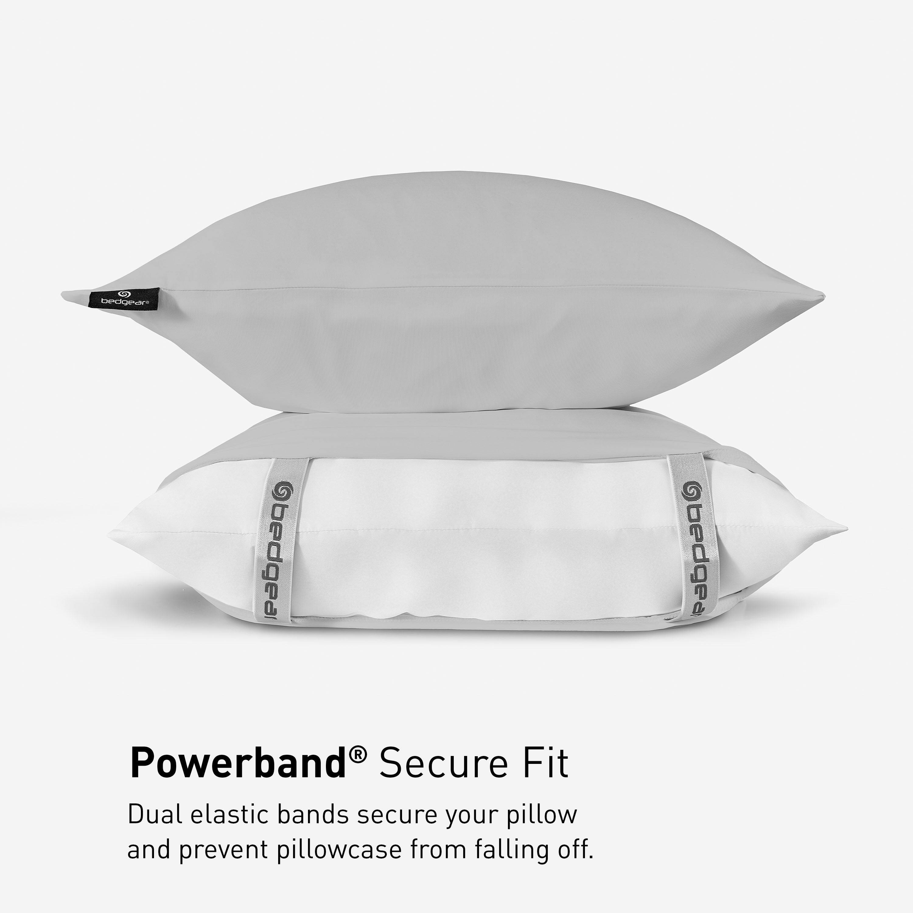 bedgeare bedgea R Powerband Secure Fit Dual elastic bands secure your pillow and prevent pillowcase from falling off.