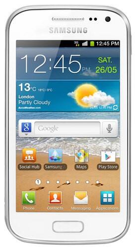 Front Standard. Samsung - Galaxy Ace 2 I8160 Mobile Phone (Unlocked) - White.