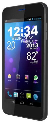 Front Standard. Blu - Vivo 4.65 Cell Phone (Unlocked) - Black.