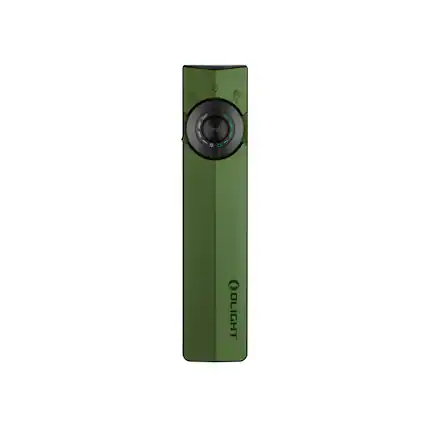 Front. OLIGHT - OLIGHT ArkPro EDC Flat Rechargeable Flashlight (OD Green CW) - OD Green.