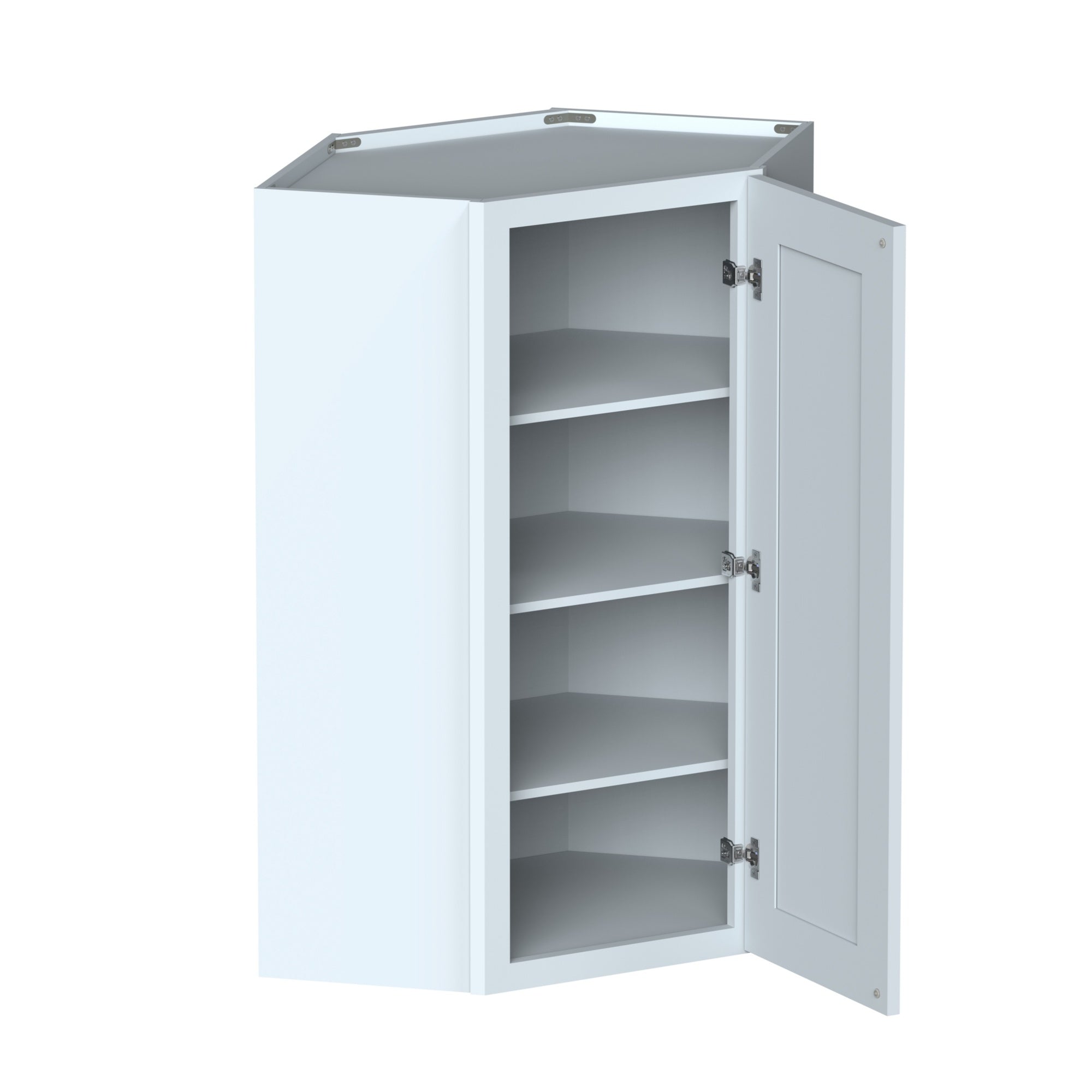 Alt View 2. Boyel Living - Dove Gray Standard Corner Wall Cabinets 42.Wx12in.H Ready to Assemble Kitchen Cabinets - DOVE GRAY.