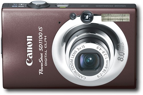 Canon PowerShot 8.0-Megapixel Digital ELPH Camera Brown SD1100IS - Best Buy