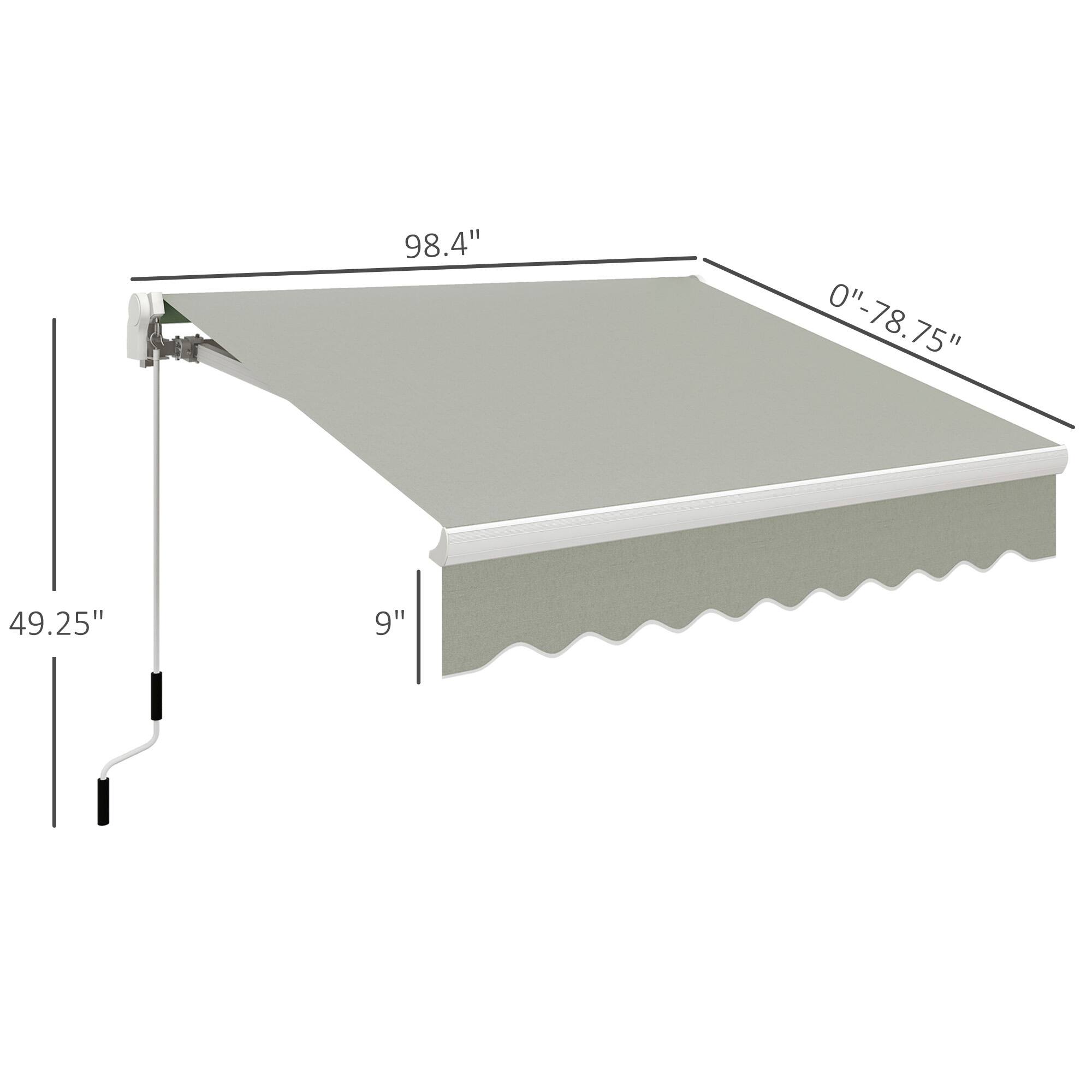 98.4", 49.25", 9", 0"-78.75"