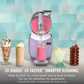Ninja SLUSHi XL 128oz Smart Frozen Drink Maker Pink Violet