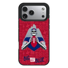 Keyscaper - NFL - New York Giants Bump Case with 8.2ft Drop Protection - 16 Pro - Black