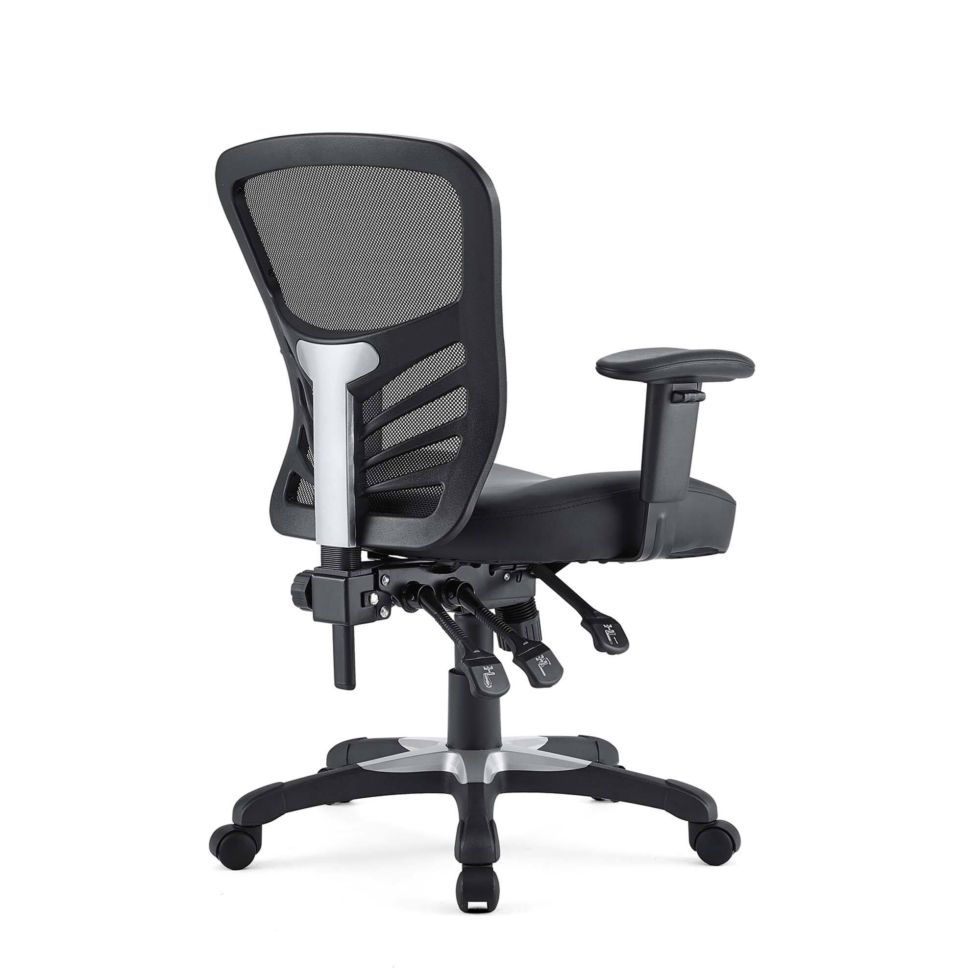 Alt View 4. Modway - Articulate Vinyl Office Chair by Modway - Black.