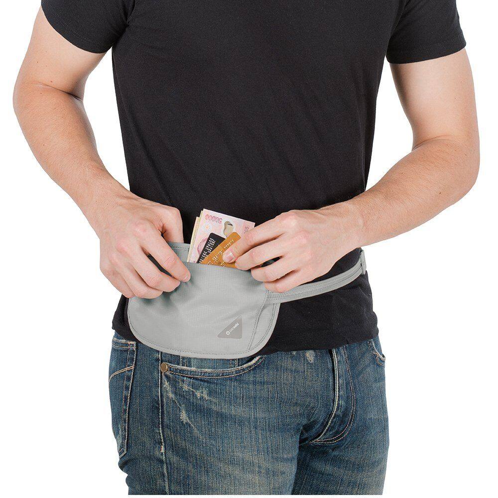 Alt View 1. Pacsafe - Pacsafe Coversafe X100 Anti-Theft RFID Blocking Waist Wallet Neutral Grey - Neutral Grey.