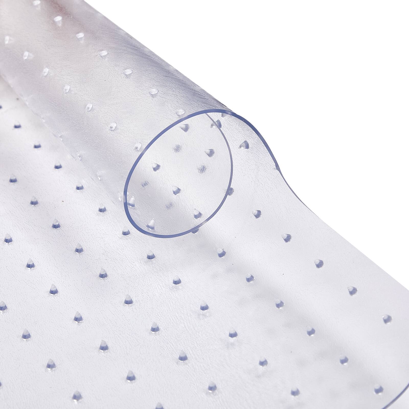 Alt View 2. Winado - 48"L x 30"W x 0.08"Th Anti-Slip PVC Frosted Chair Mat High-quality PVC Floor Protection Mat with Nail for Office Carpet - Clear.