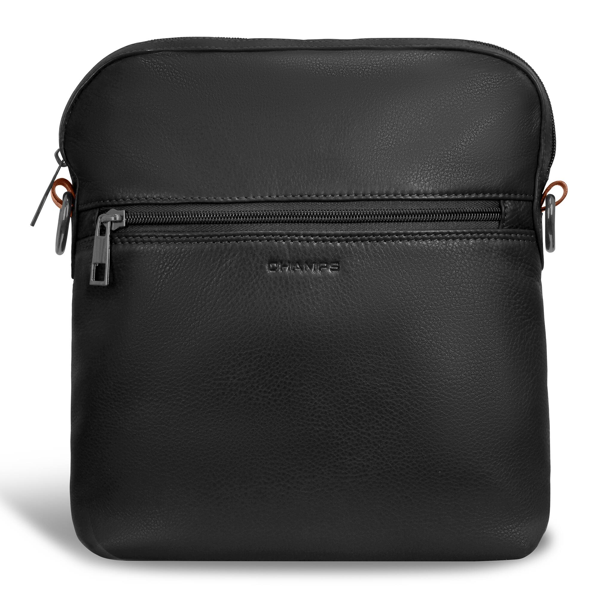 Alt View 2. Champs - OB-403-BLACK (CROSS BODY BAG) - Black.