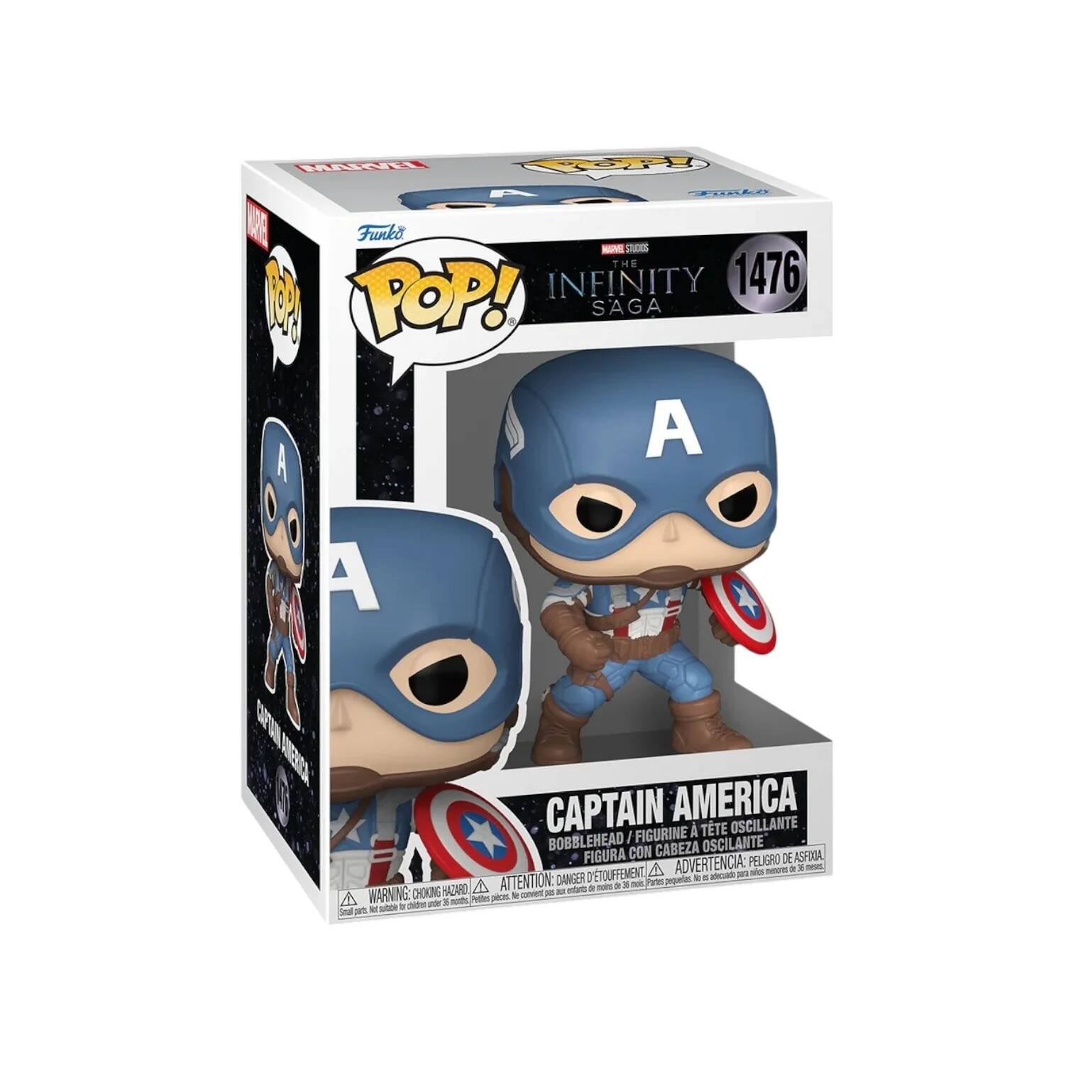 WNeT e  raoka DE Funko - STKE THE 1 INFINITY 1476 M POP! SAGA A A A 6  MEIC CAPTAIN AMERICA FIGURINE A TTE OSCILANTE BOBBLEHEAD / OSCILANTE FIGURA CON CABEZA ASFIOA PELIGRO DE D'TOUFFEMENT A ADVERTENCIA: an - - a 1 - DANGER pegaia - - aa SARD ATTENTION: s a - a 3 - Pares WARNING CHOKINE - - - - - 1 - Pete pices - - . - - p