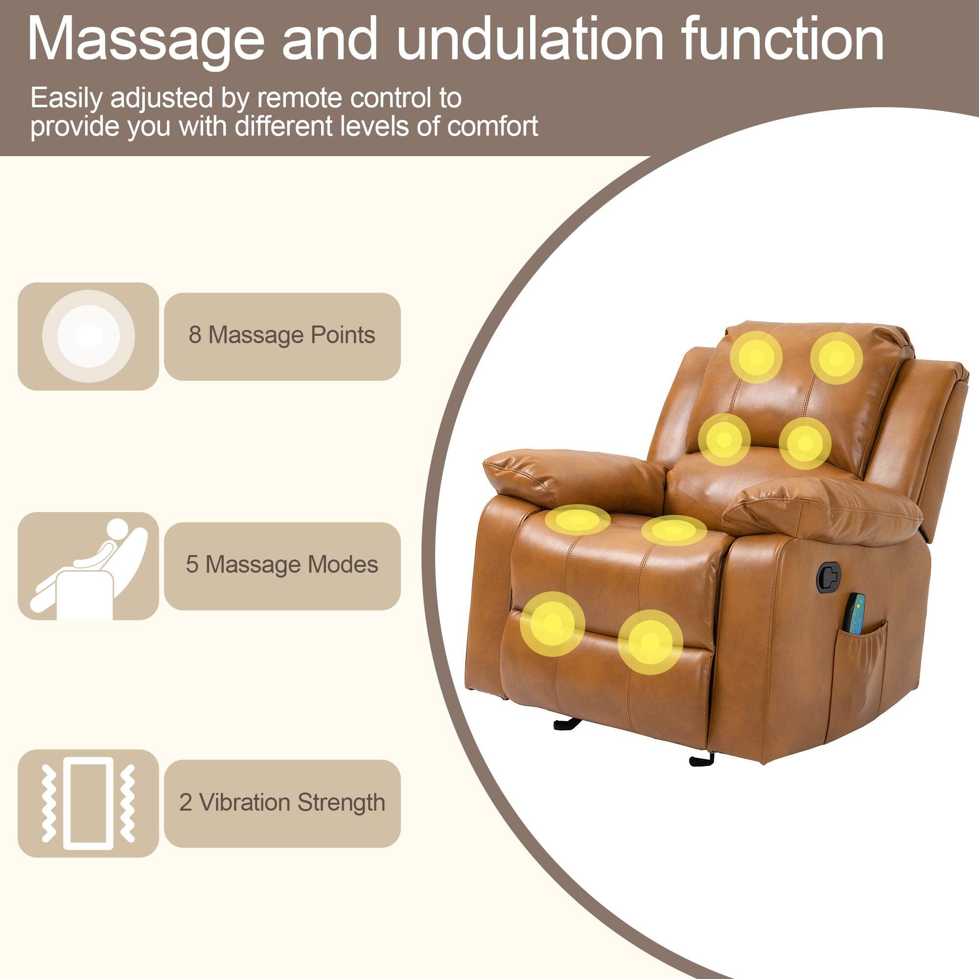 Massage and undulation function

Easily adjusted by remote control to provide you with different levels of comfort

8 Massage Points

5 Massage Modes

2 Vibration Strength