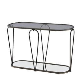 Furniture of America - Miffa Contemporary Metal 1-Shelf Console Table - Gray