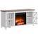 Alt View Zoom 15. Unbranded - Colton Log Fireplace TV Stand for Most TVs up to 55" - White/Gray Oak.