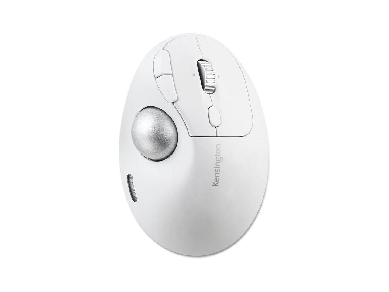 Alt View 8. Kensington - Kensington Pro Fit™ Ergo TB550 Trackball - Optical - Wireless - Bluetooth/Radio Frequency - 2.40 GHz - White.
