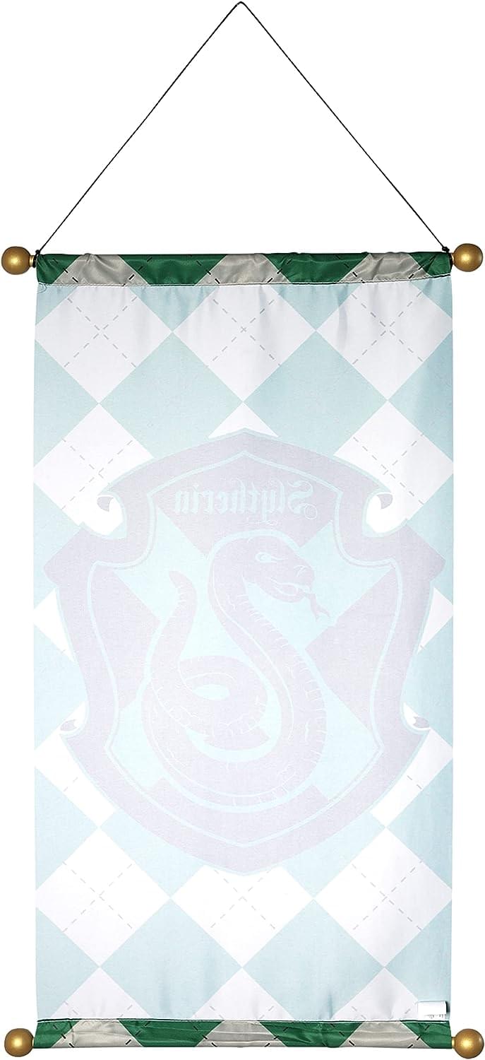 Alt View 1. Rubies - HP Slytherin House Banner 30"x18 - Green.