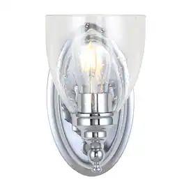 Jonathan Y - Marais 5.5" Metal/Glass LED Vanity - Chrome