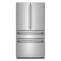 KitchenAid - 30 Cu. Ft. French Door Refrigerator with Interior Water and Ice and FreshChill Full-Width Refrigerated Drawer - Stainless Steel