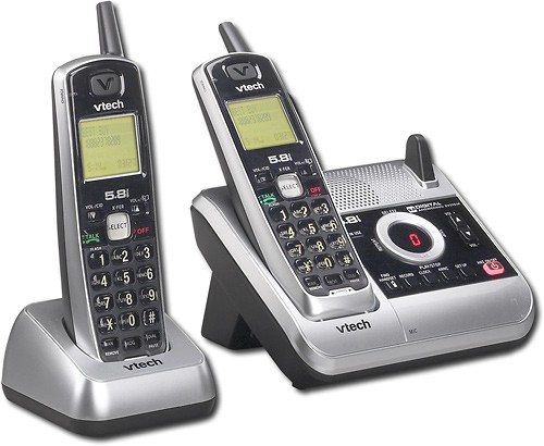  VTech - 5.8GHz Cordless Phone System with Digital Answering System and Caller ID