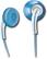 Front Standard. Philips - Bubbles Ear Bud Headphones - Blue.