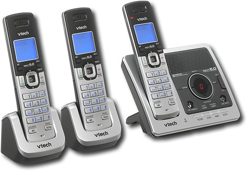  VTech - DECT 6.0 Cordless Phone System with Digital Answering System and Caller ID