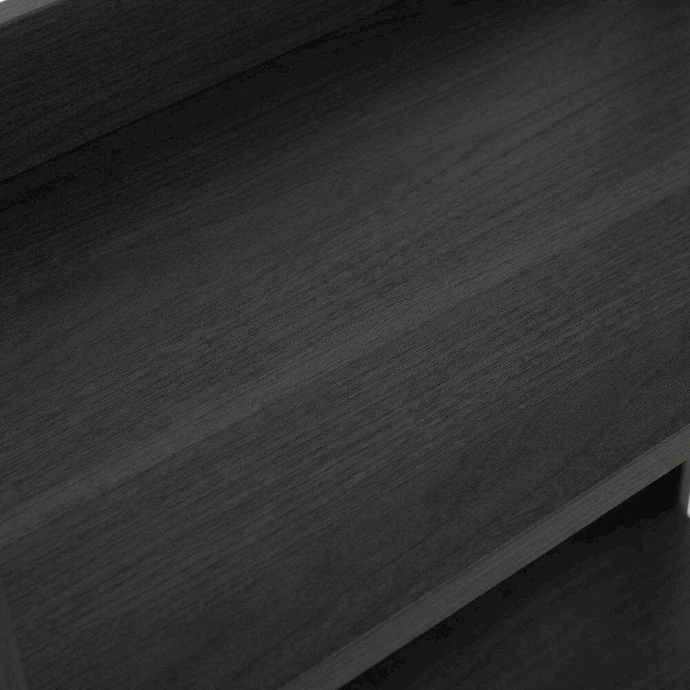 Alt View 1. FurniFact - Black 5-Tier Ladder Shelf for Books and Display Storage - Black Espresso.
