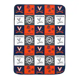 Pegasus - Virginia Cavaliers 66" x 95" Oversized Graphic Grid Ultra Cozy Blanket - Multicolor