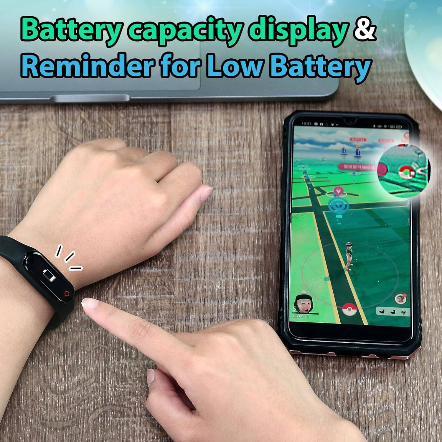 Battery capacity display & Reminder for Low Battery