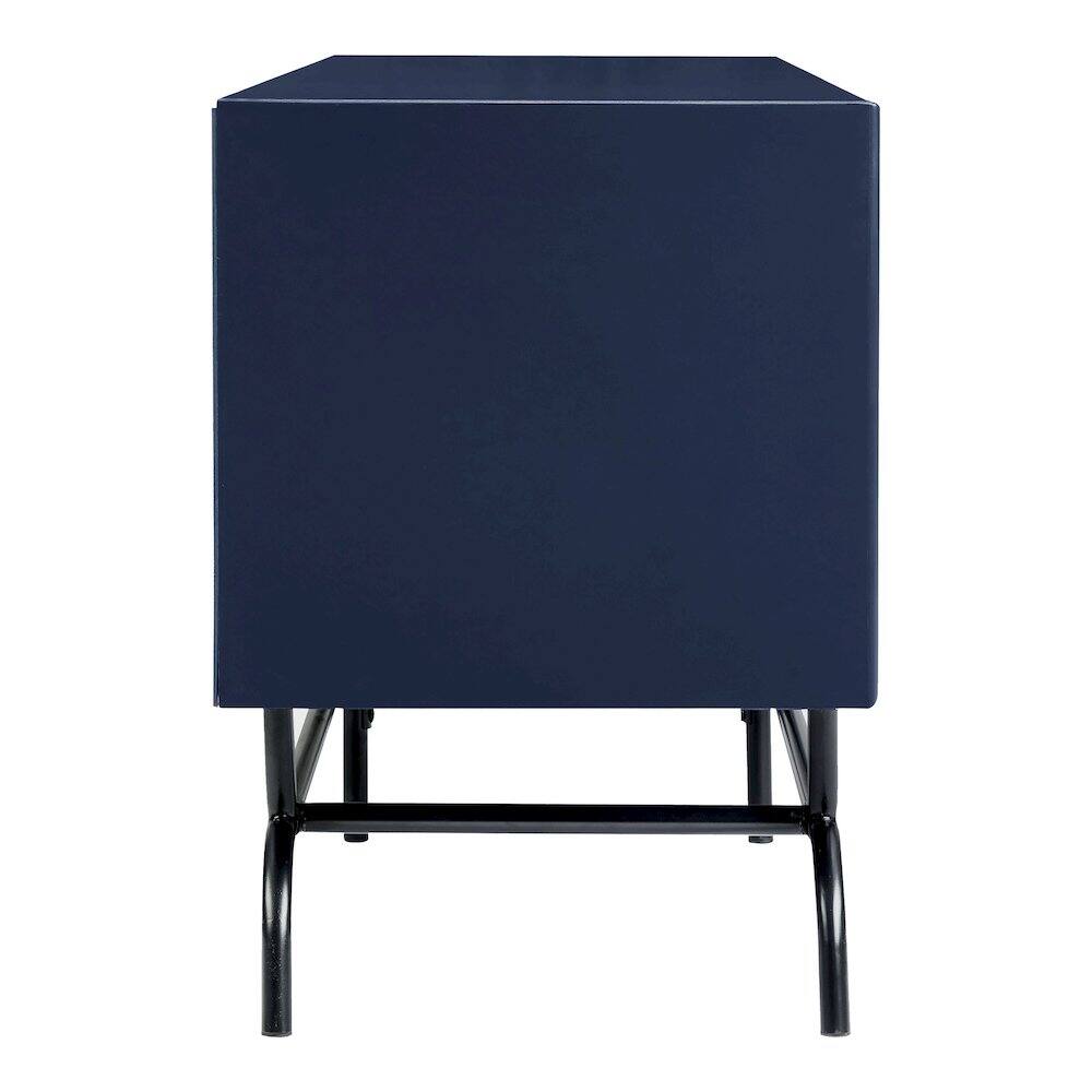 Alt View 2. Furniture of America - Yaztra TV Stand Fits TV's up to 65 in. with 3 Drawers - Blue.