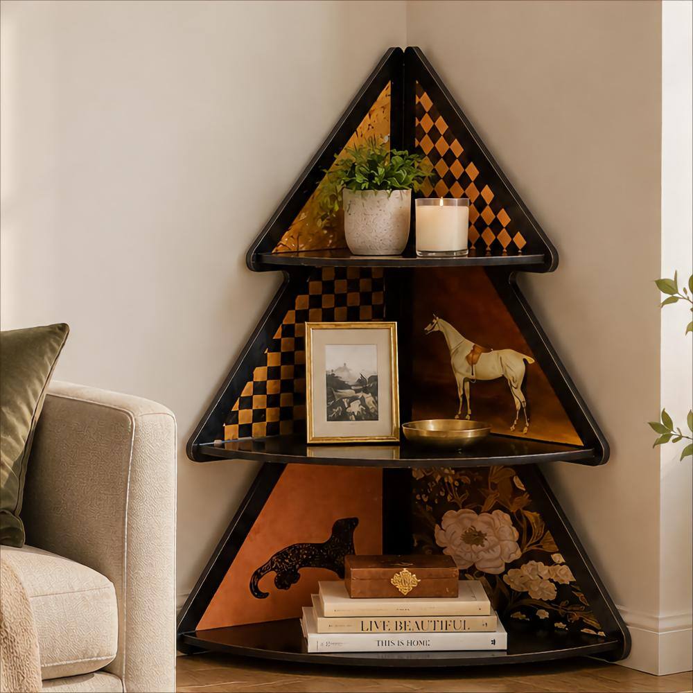 Christmas Decor Shelves