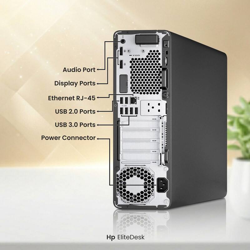 VHN Audio Port Display Ports Ethernet RJ-45 USB 2.0 Ports USB 3.0 Ports Power Connector Hp EliteDesk

Audio Port  
Display Ports  
Ethernet RJ-45  
USB 2.0 Ports  
USB 3.0 Ports  
Power Connector  

Hp EliteDesk