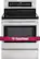 Alt View 1. LG - 6.3 Cu. Ft. Self-Cleaning Freestanding Electric Convection Range - Stainless Steel.