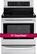 Alt View 1. LG - 30" Self-Cleaning Freestanding Electric Convection Range - Stainless Steel.