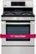 Alt View 12. LG - 5.4 Cu. Ft. Freestanding Gas True Convection Range with EasyClean and WideView Plus Window - Stainless Steel.