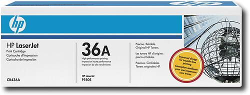 Front. HP - 36A Toner Cartridge - Black.