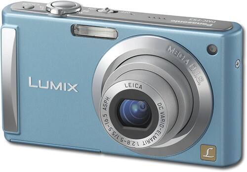 Angle Standard. Panasonic - Lumix 8.1-Megapixel Digital Camera - Blue.