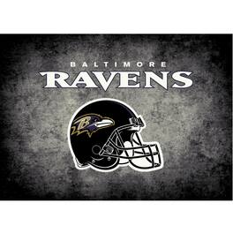 Imperial - Baltimore Ravens 3'10" x 5'4" Distressed Rug - Black