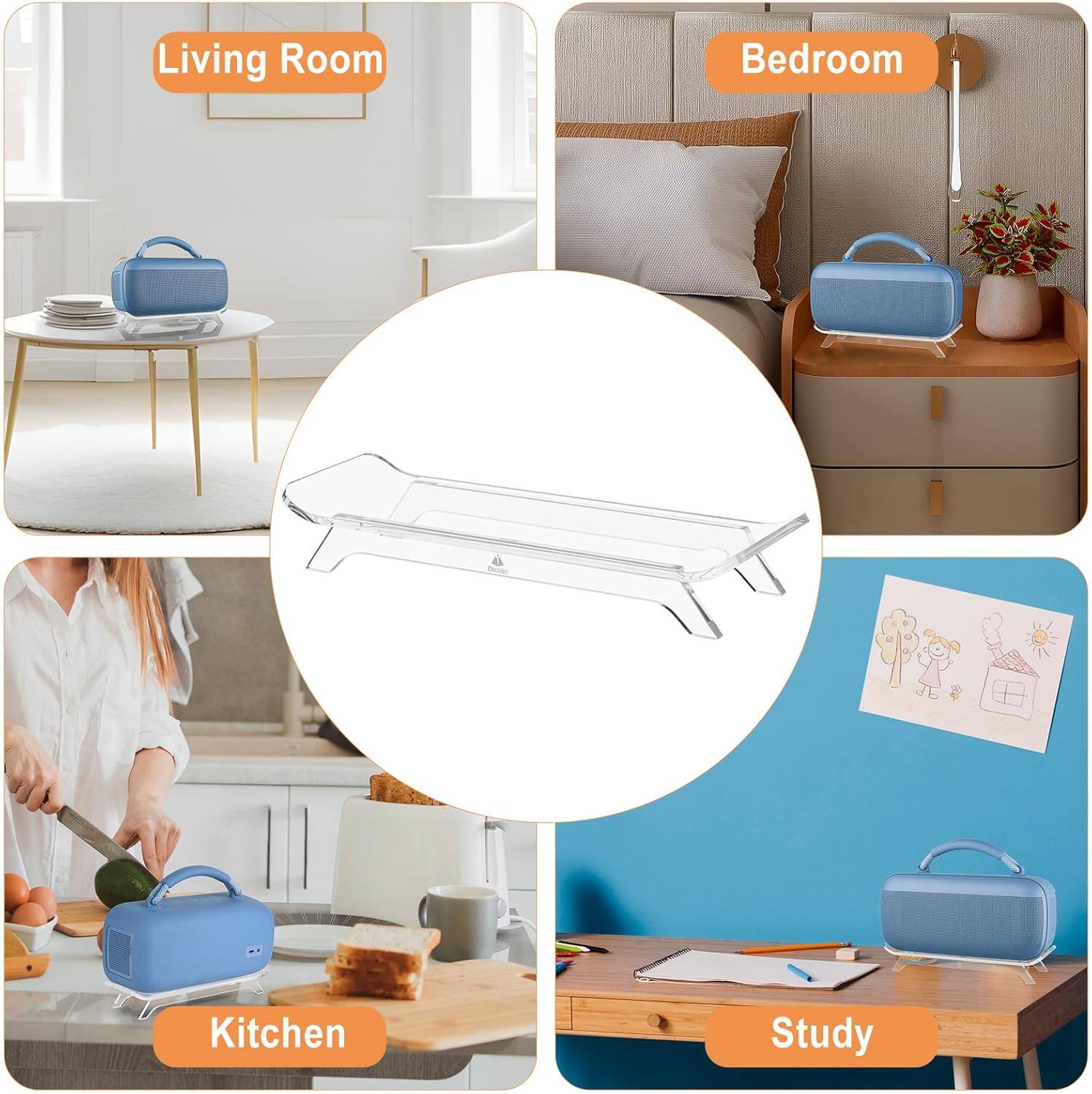 Living Room  
Bedroom  
Kitchen  
Study