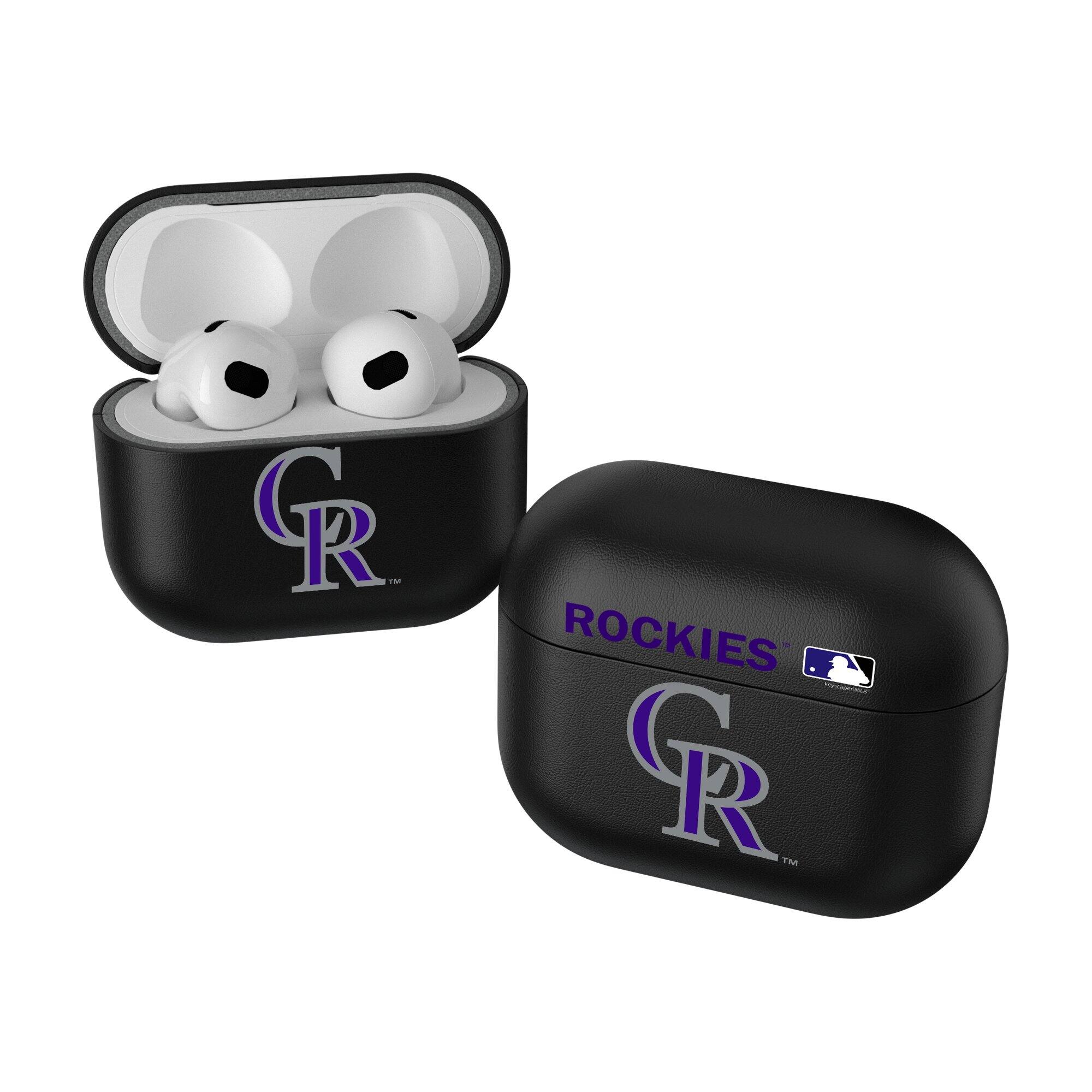 Front. Keyscaper - Colorado Rockies Colorado Rockies Insignia 3rd Generation AirPods Case Cover - No Size - Black.