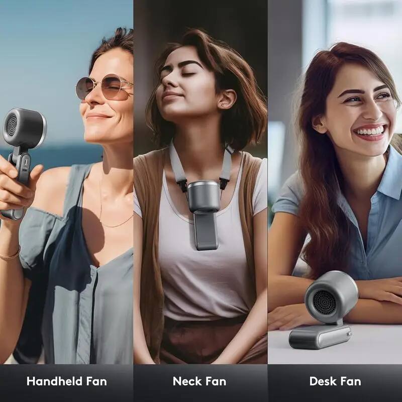 Handheld Fan  
Neck Fan  
Desk Fan