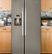 Left Zoom. GE - 25.4 Cu. Ft. Frost-Free Side-by-Side Refrigerator with Thru-the-Door Ice and Water.