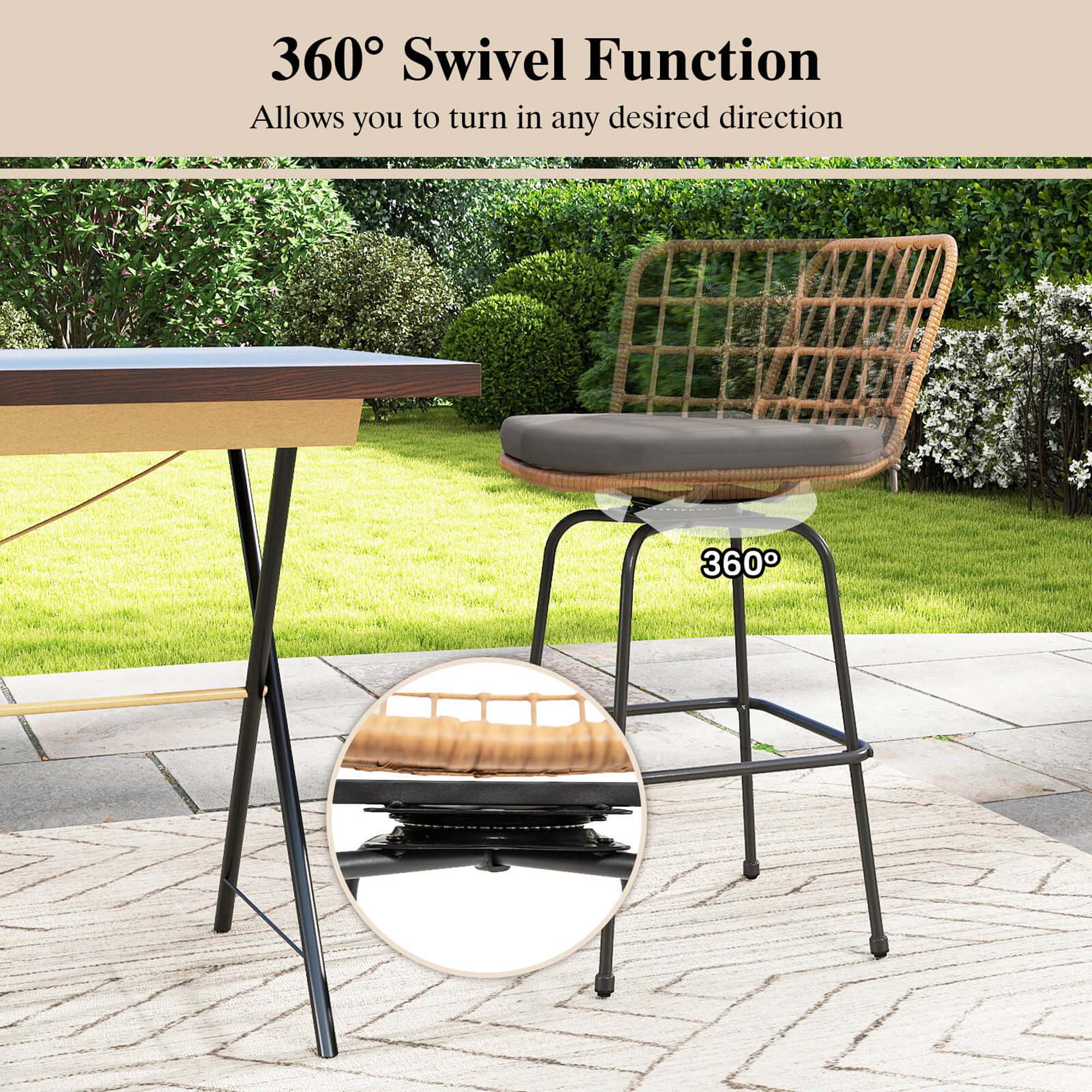 360 Swivel Function Allows you to turn in any desired direction.