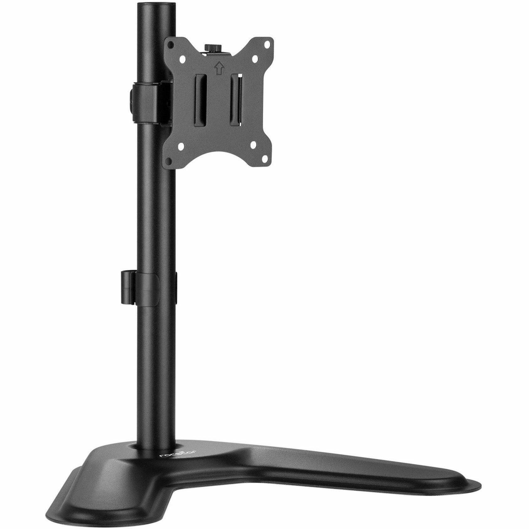 Alt View 3. Rocstor - Rocstor ErgoReach Mounting Pole for Monitor - Black - Landscape/Portrait - Height Adjustable - 1 Display(s) Supported - Black.