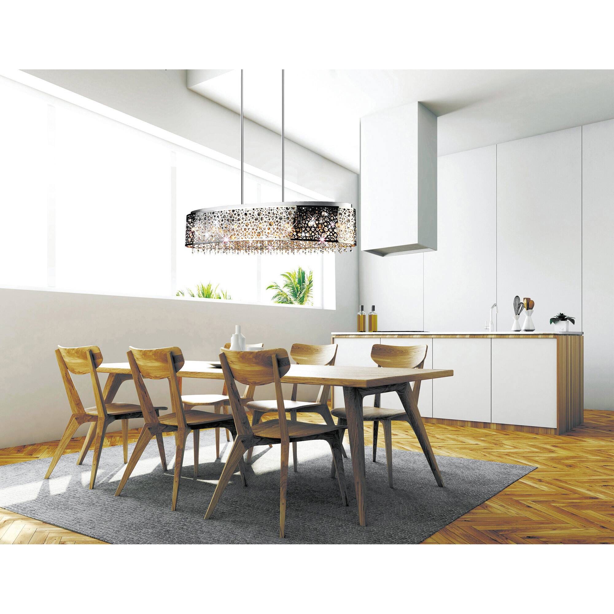 Alt View 1. CWI Lighting - Bubbles 16 Light Drum Shade Chandelier With Chrome Finish - Stainless Steel.