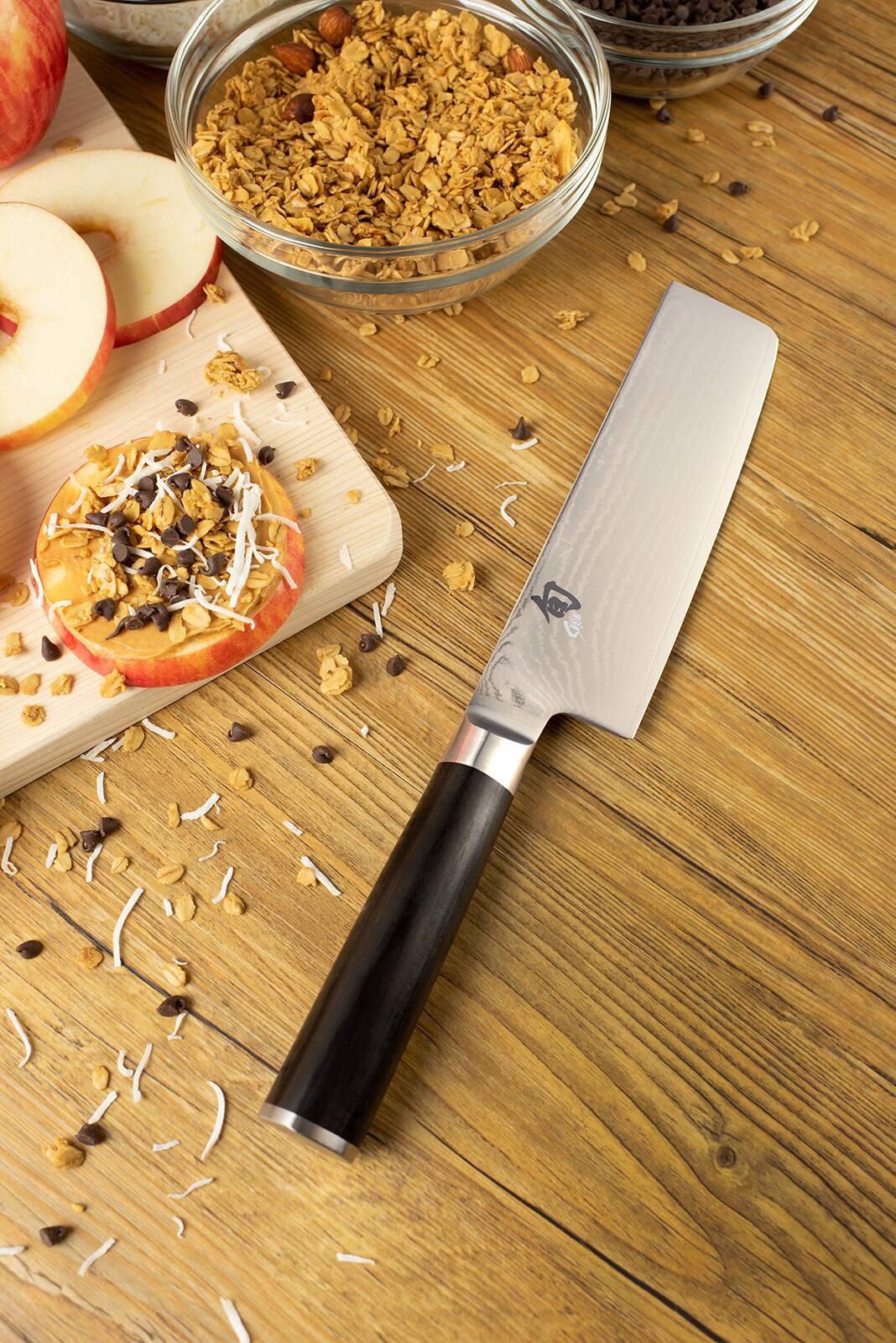 Alt View 3. Shun - Classic Nakiri Knife, 6.5 Inch - Black.