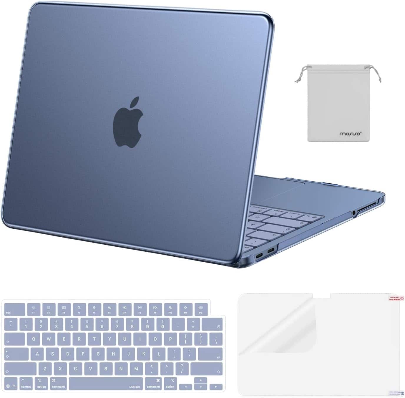 mosiso - 2026 MacBook Neo 13 inch A3404 Protective Hard Shell Case Kit with Keyboard Covers and Screen Protector - Indigo price history on PriceWatchPro