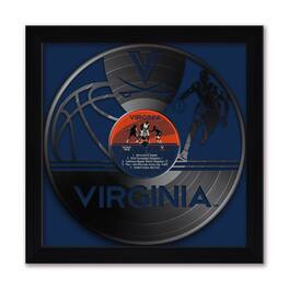 Sporticulture - Virginia Cavaliers Framed 13" x 13" Vinyl Record Art Print - Blue