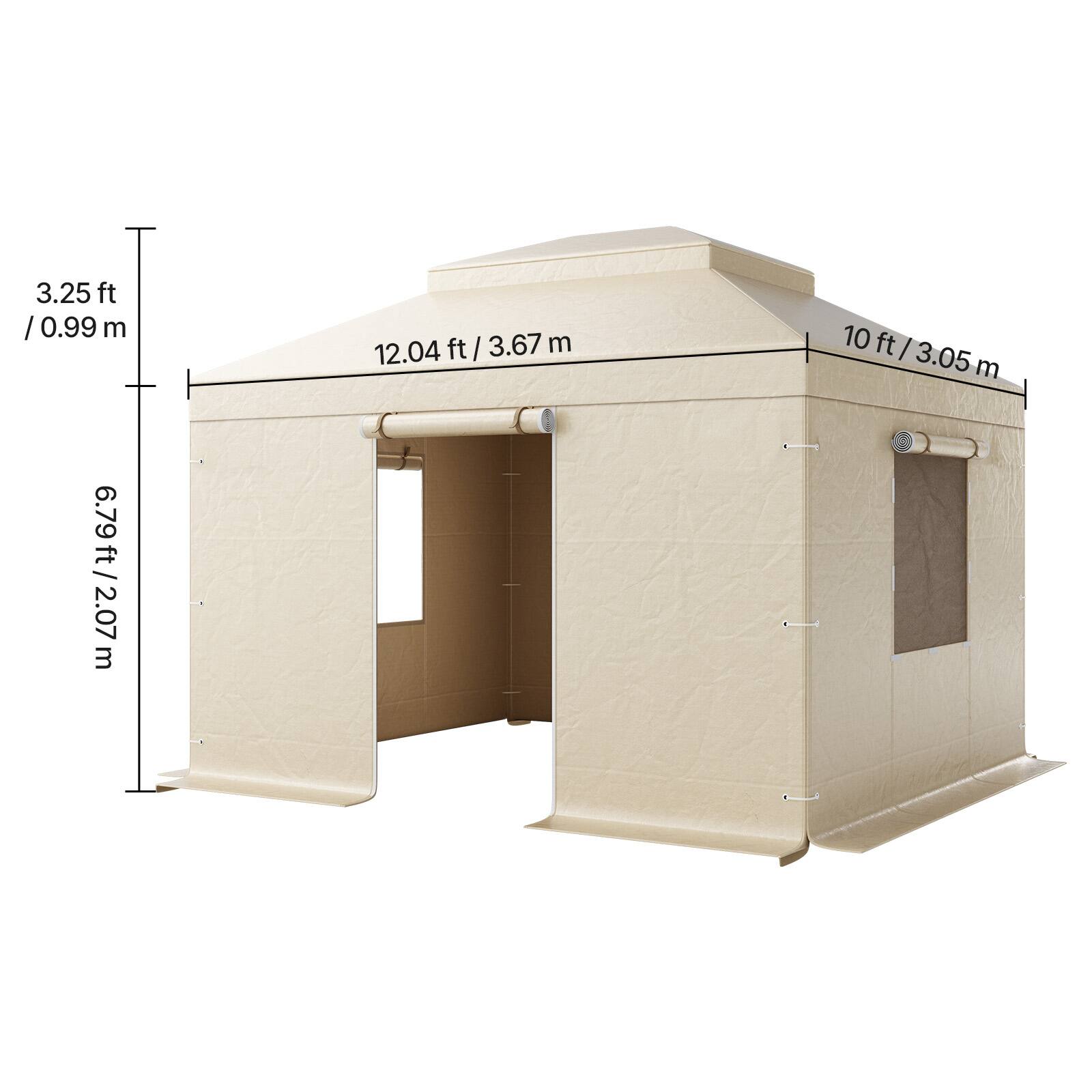 3.25 ft / 0.99 m  
12.04 ft / 3.67 m  
10 ft / 3.05 m  
6.79 ft / 2.07 m