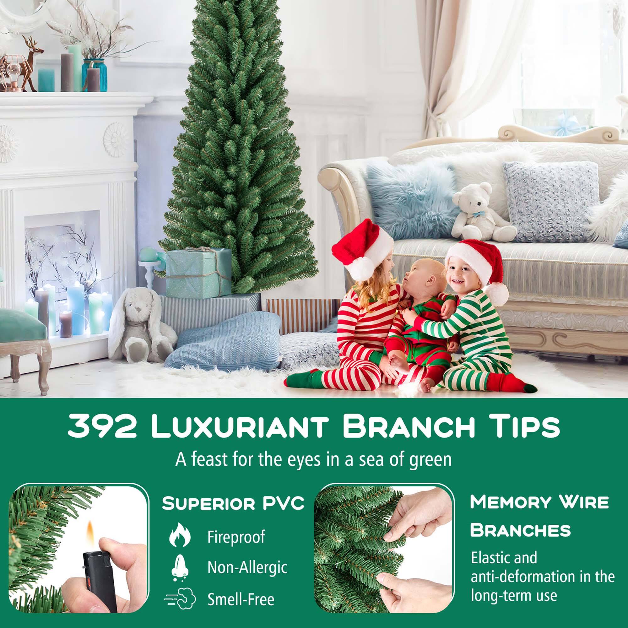 392 LUXURIANT BRANCH TIPS
A feast for the eyes in a sea of green
SUPERIOR PVC
Fireproof
Non-Allergic
Smell-Free
MEMORY WIRE BRANCHES
Elastic and anti-deformation in the long-term use