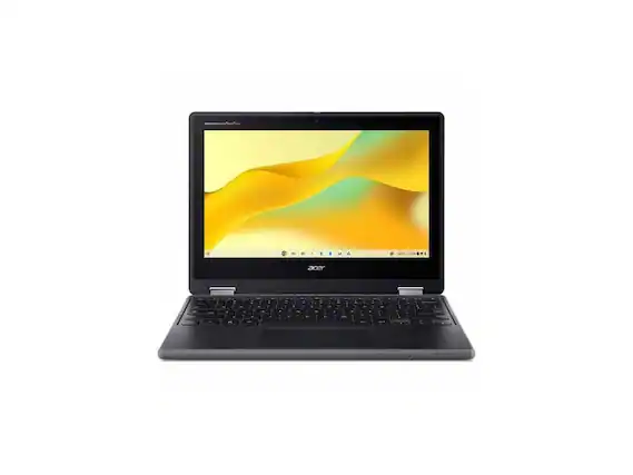 Front. Acer - Acer Chromebook Spin 511 R757T-C019 11.6" Touchscreen - Intel N150 - 8GB - 64GB - ChromeOS - Wi-Fi 7 - Black.